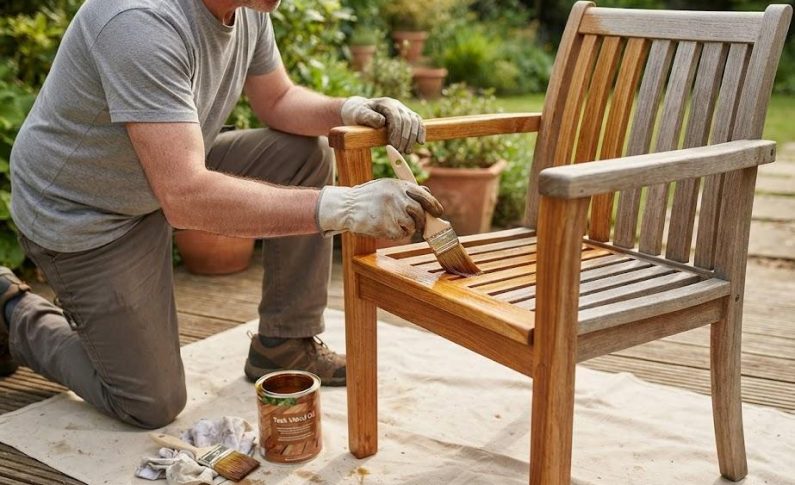 Comment lasurer ou huiler votre mobilier de jardin en bois exotique ?
