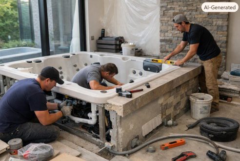 Les étapes clés de l&rsquo;installation d&rsquo;un spa encastrable