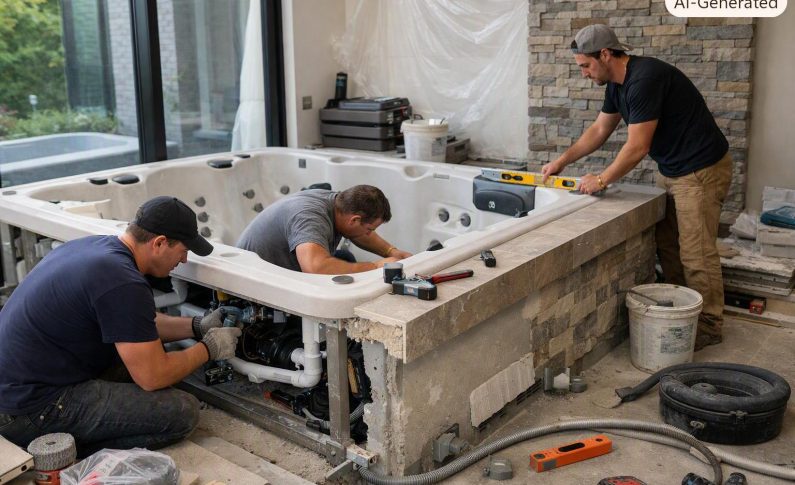 Les étapes clés de l&rsquo;installation d&rsquo;un spa encastrable