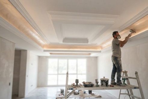 Pose de faux plafonds décoratifs : jouez avec les volumes et les corniches