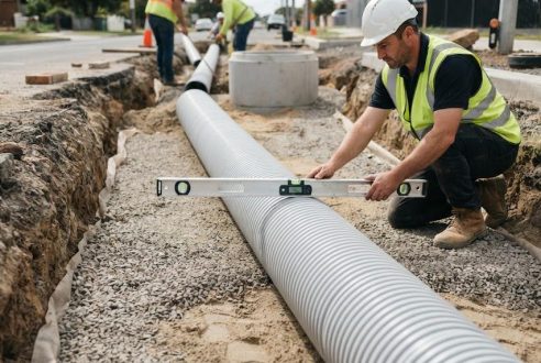 VRD : l&rsquo;impact des pentes d&rsquo;écoulement pour éviter les engorgements
