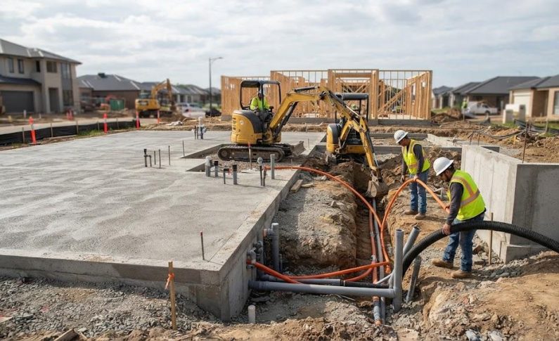 Comment planifier les travaux de VRD par rapport aux fondations de la maison ?