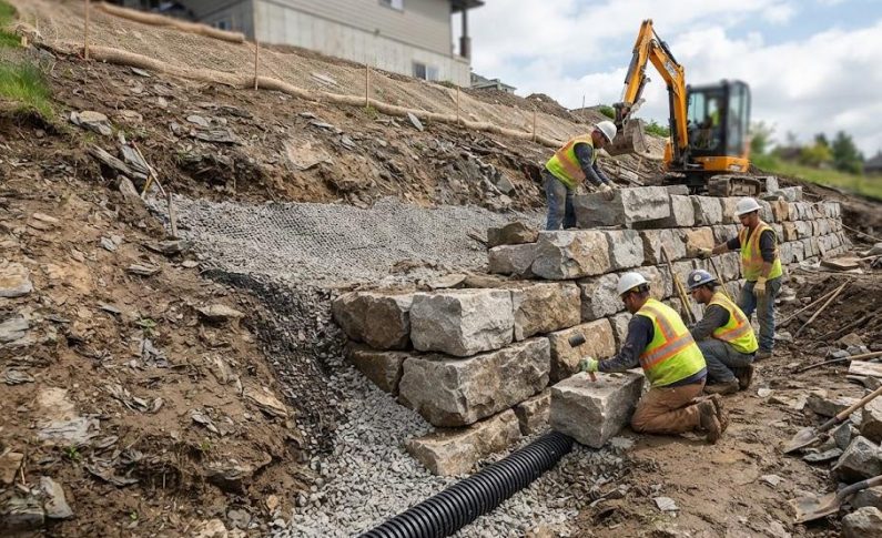 Mur de soutènement : comment renforcer un terrain instable ?