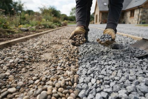 Empierrement : choisir entre graviers roulés ou concassés