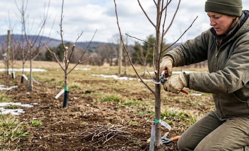 Élagage de formation sur les jeunes sujets pour structurer leur croissance