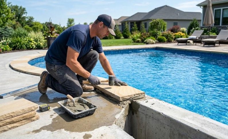 La pose des margelles de piscine : les étapes à respecter