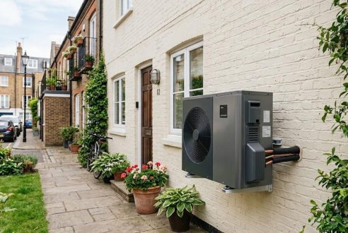 Pompe à chaleur air-eau compacte pour les petits logements urbains