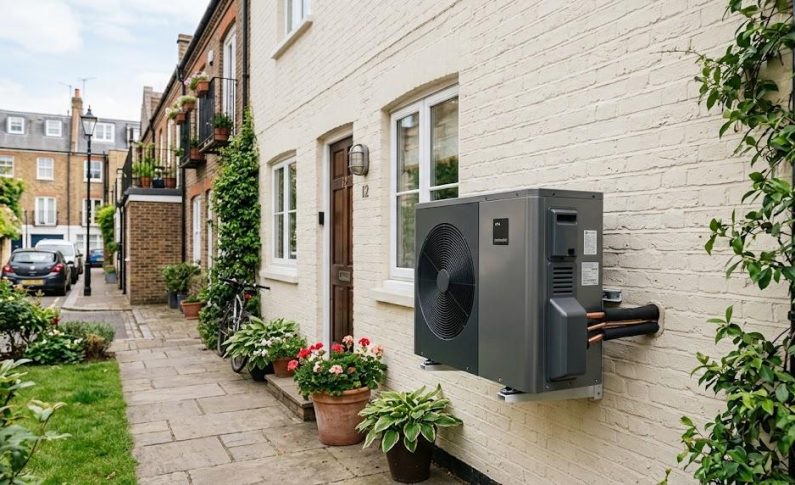 Pompe à chaleur air-eau compacte pour les petits logements urbains