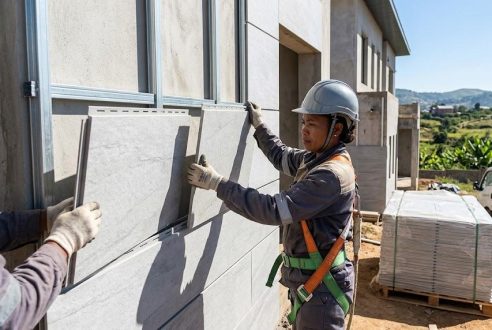 Pose de bardage : bouclier polymère pour une résistance UV maximale