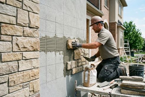 Comment poser des plaquettes de parement sur un mur extérieur ?