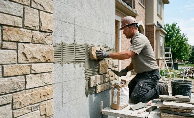 Comment poser des plaquettes de parement sur un mur extérieur ?