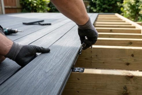 Terrasse en composite clipsée : les avantages d&rsquo;une pose invisible