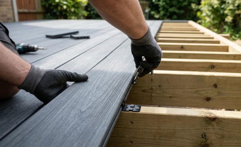Terrasse en composite clipsée : les avantages d&rsquo;une pose invisible