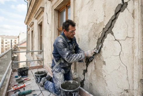 Ravalement de façade : traiter les fissures et les micro-fissures structurelles